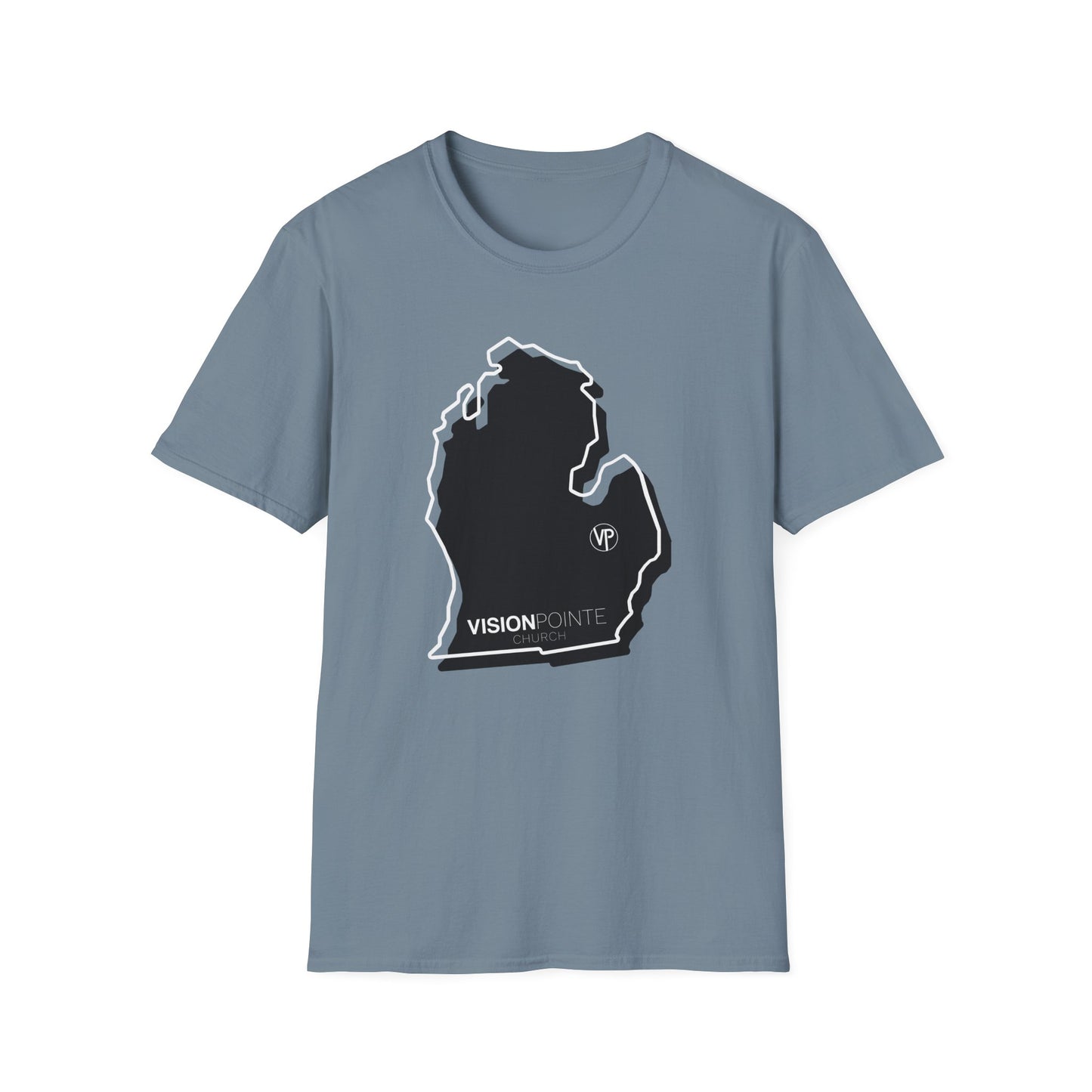 VP Michigan Map - Unisex Softstyle T-Shirt