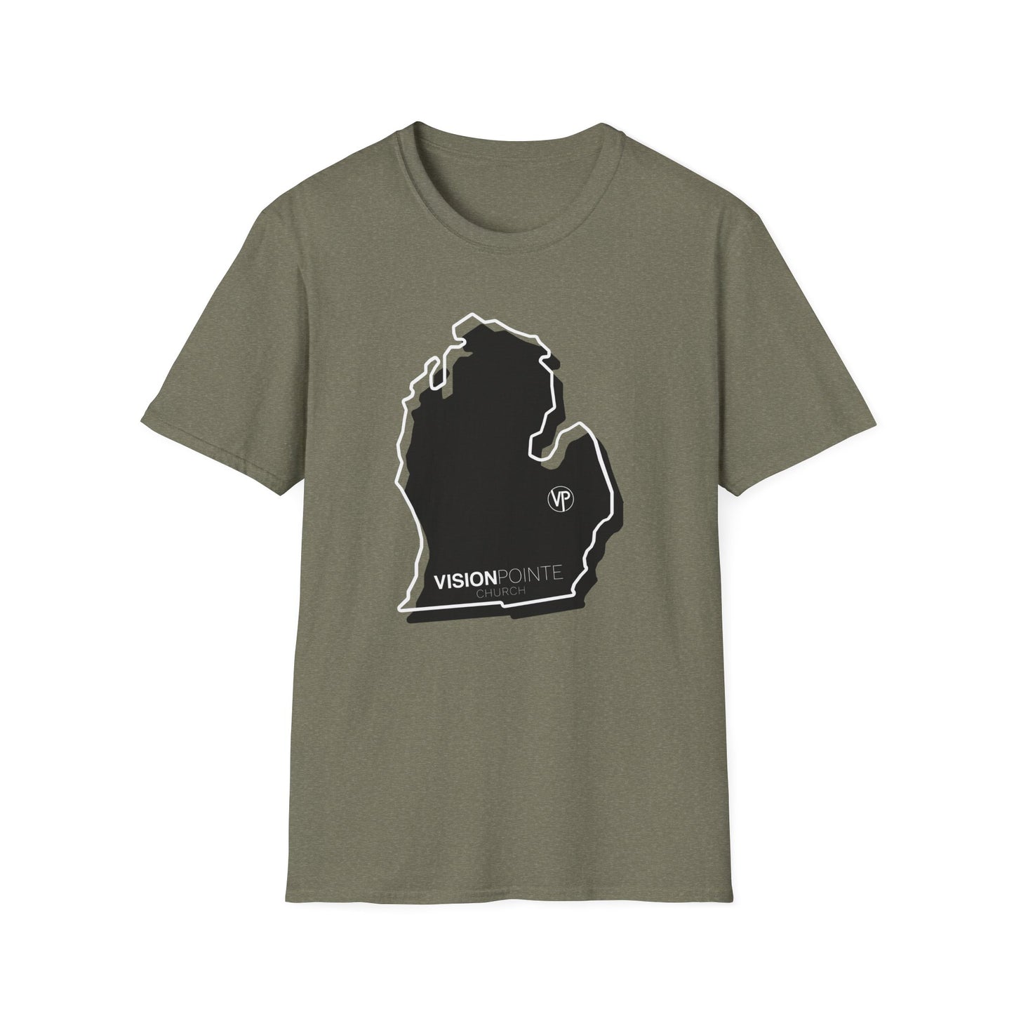 VP Michigan Map - Unisex Softstyle T-Shirt