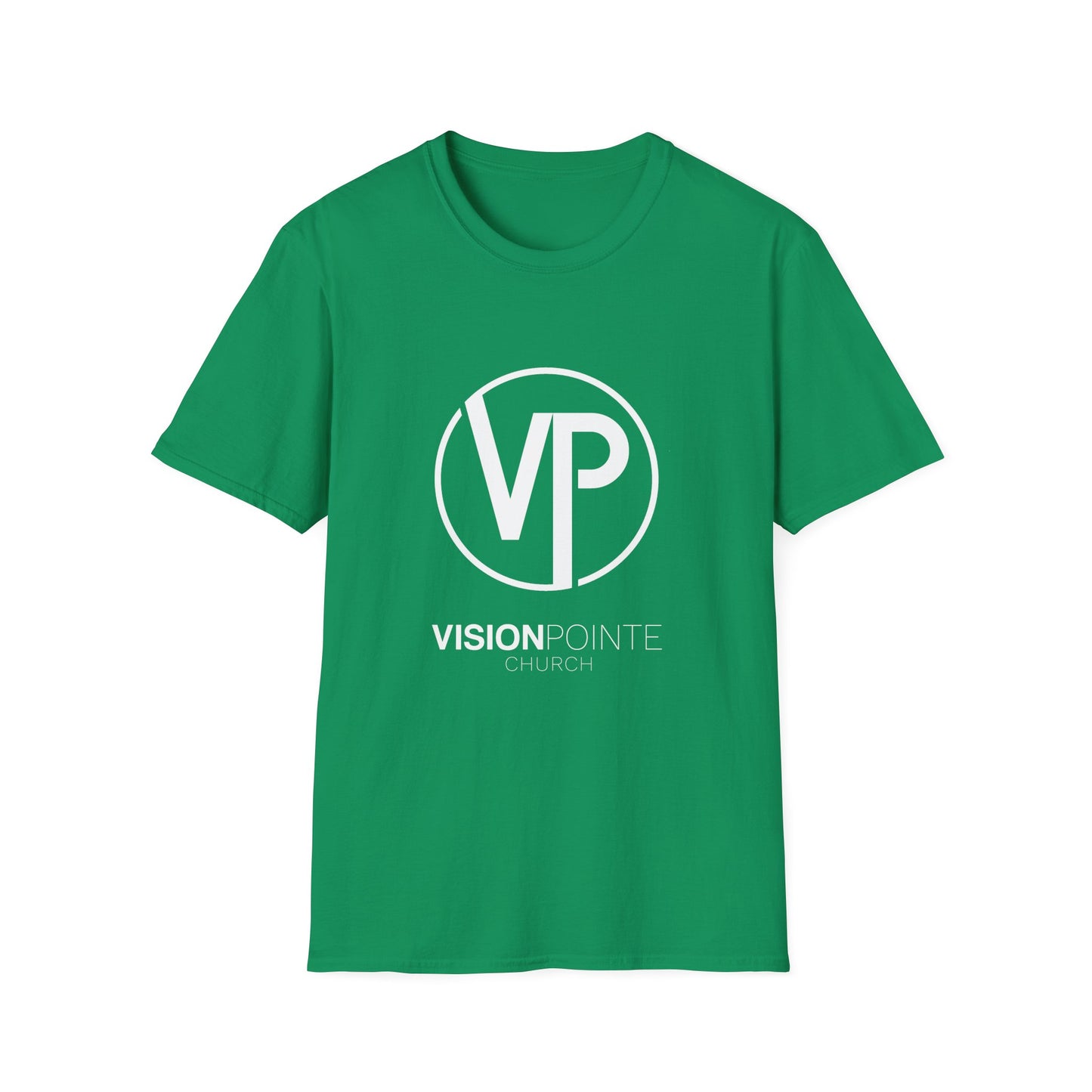 VisionPointe White Logo - Unisex Softstyle T-Shirt