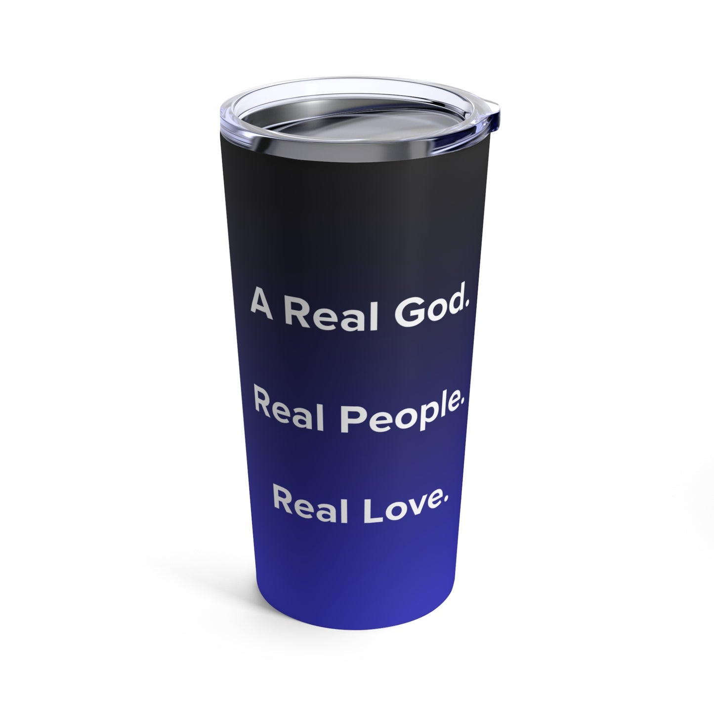 Real God Real Love Tumbler - Blue Black