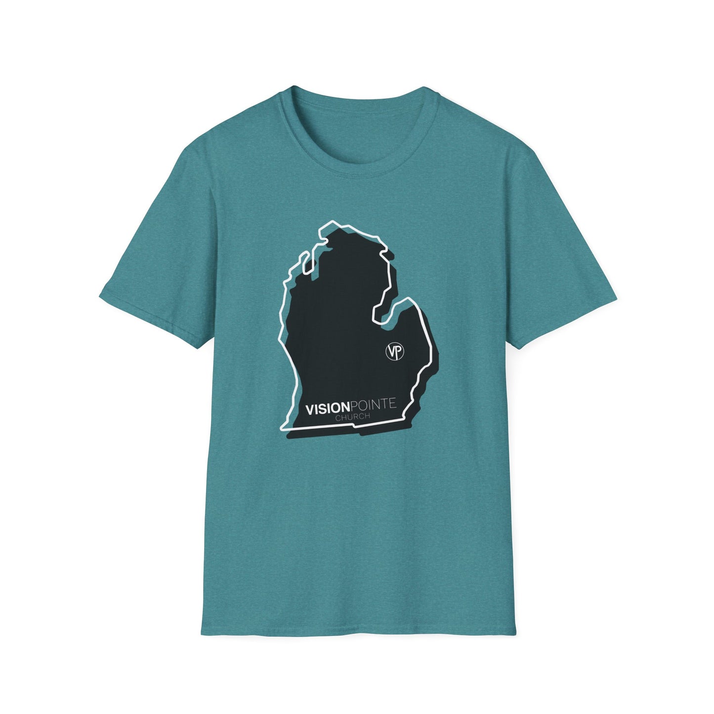 VP Michigan Map - Unisex Softstyle T-Shirt