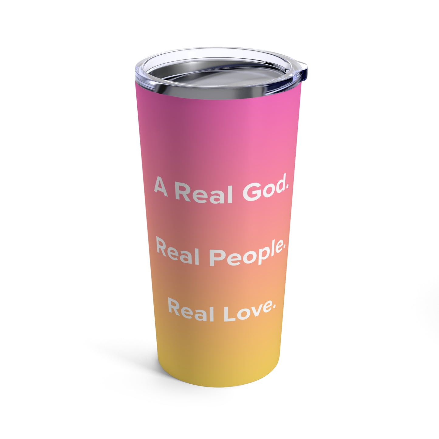 Real God Real Love Tumbler - Sunset