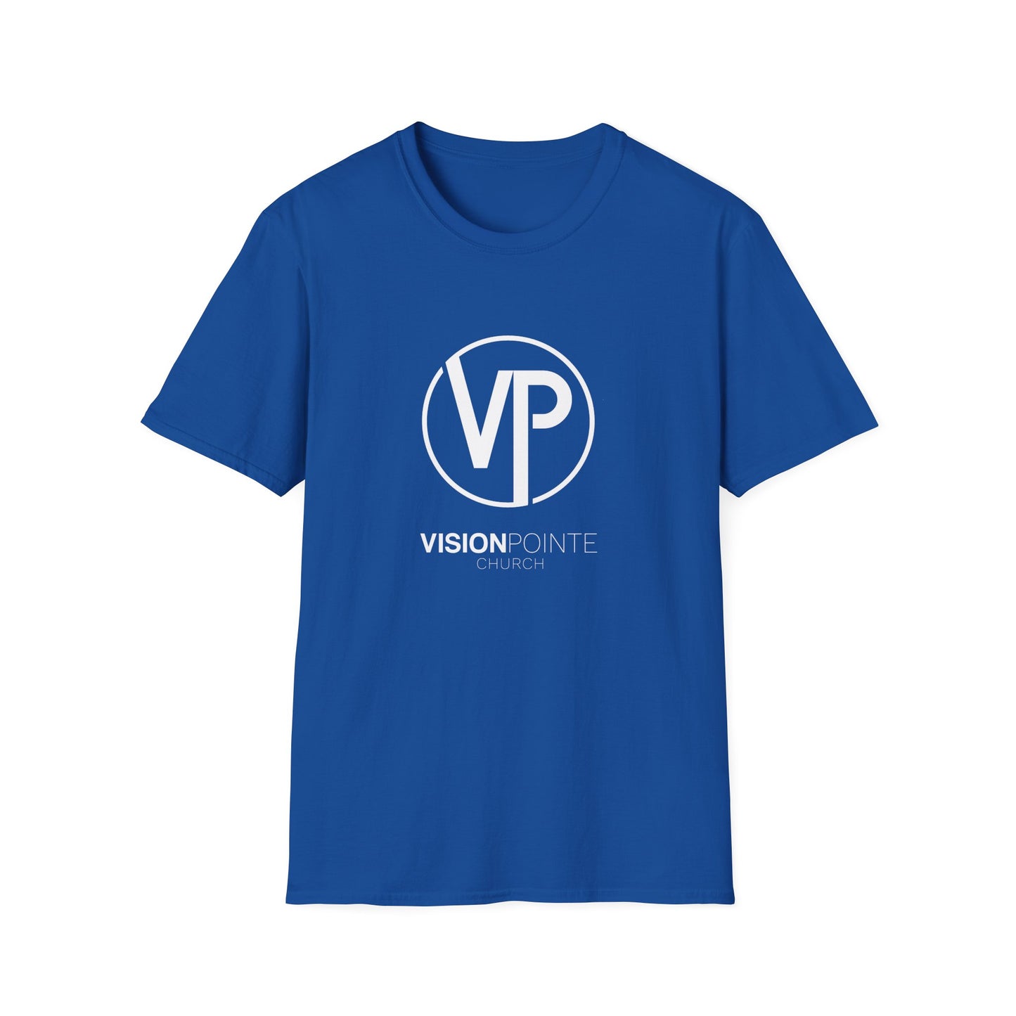 VisionPointe White Logo - Unisex Softstyle T-Shirt