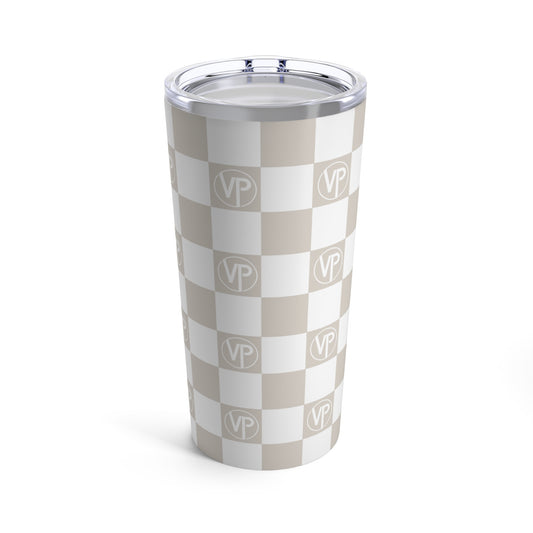 VP Logo Checkered 20oz Tumbler